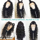 Allove 13X4 Loose Deep Wave Lace Front Wigs Human Hair with Baby Hair Pre Plucked 22" Brazilian Virgin Remy Human Hair Wigs for Black Women 150% Density 10a Natural Hairline Wig Natural Color Allove