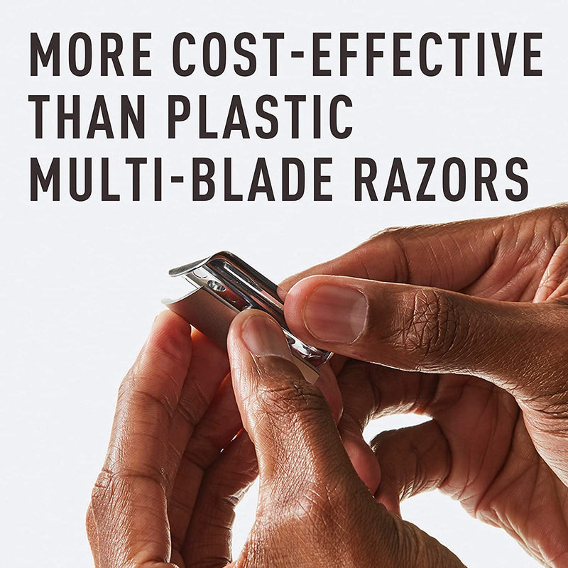 Bevel Razor Blades & Shave Cream Bundle - Includes Shaving Cream for Men & 20 Safety Razor Blades for Men, Clinically Tested to Reduce Skin Irritation and Prevent Razor Bumps Bevel