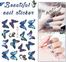 30 Sheets Butterfly Nail Stickers, Butterfly Nail Art Stickers Decals Water Transfer Decals for Women Nail Art Design Sticker Manicure Tips Wraps Decorations Kit AFSTEE Store