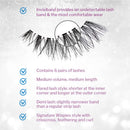 Ardell False Eyelashes Strip Lashes Demi Wispies Black, (6 pairs per pack) x 1 pack Ardell