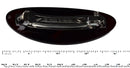 Parcelona French Oval Celluloid Tortoise Shell Large 4" Automatic Hair Clip Hair Barrette for Women and Girls, Made in France (Shell) Parcelona