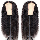 Lace Front Wigs Human Hair Pre Plucked 22inch 4x4 Deep Wave Human Hair Wigs for Black Women 12A Virgin Deep Wave Closure Wigs with Baby Hair Bleached Knots Natural Color LIKE HER