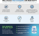 Oral Complete 11-in-1 Dental Probiotics, Bad Breath Treatment Halitosis Tonsil Stone with Non-GMO with BLIS K12, Ashwagandha and Collagen, 120 Capsules Infinity Warehouse