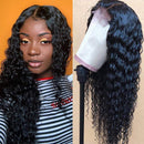 Pizazz 13x4 Lace Front Human Hair Wigs 9A Grade 150% Density Brazilian Deep Wave Lace Front Wig with Baby Hair Pre Plucked Natural Hairline Wigs for Black Women (24'') Pizazz Store