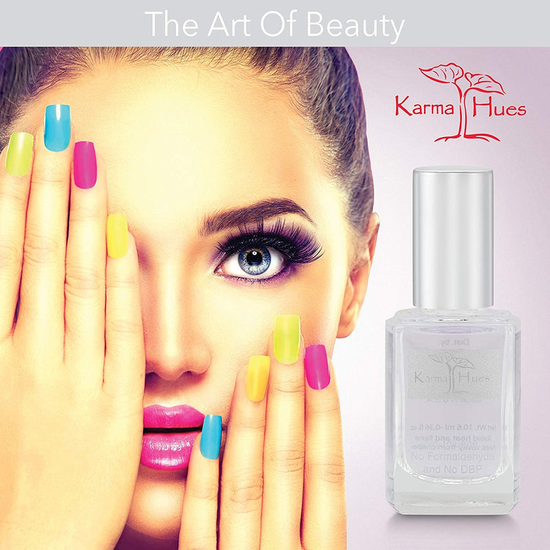 Karma Organic Two in One Base Coat/Top Coat for women- Non-Toxic Nail Treatment Vegan Cruelty-Free karma organic