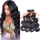 ALLRUN Brazilian Virgin Hair Body Wave Bundles 100% Unprocessed Human Hair Body Wave 4 Bundles (22 24 26 28) Brazilian Body Wave Human Hair Extensions Natural Black ALLRUN Store