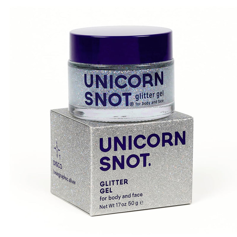 Unicorn Snot Face & Body Glitter Set - Cosmetic-Grade Holographic Gel Makeup Kit for Festivals, Raves, Cosplay - Safe for Face, Easy Application & Removal, 1.7oz (3 Pack, Disco, Sky, Ultraviolet) Infinity Warehouse