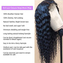 Midulla Lace Front Wig Human Hair Deep Wave Wig 4×4 Brazilian Human Hair Wig for Black Women Human Hair Curly Wigs Pre Plucked With Baby Hair Natural Color 16 Inch Midulla Store