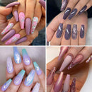 Coffin Nails Long Fake Nails - Natural Acrylic Nails Coffin Shaped Ballerina Nails Tips Ejiubas 500PCS Full Cover False Nail 4PCS Nail Glues 1PC Nail File With Case for Nail Salons and DIY Nail Art Ejiubas