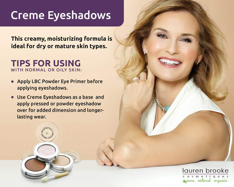Lauren Brooke Cosmetiques Natural Creme Eyeshadow (White Satin (Shimmer)) Lauren Brooke Cosmetiques