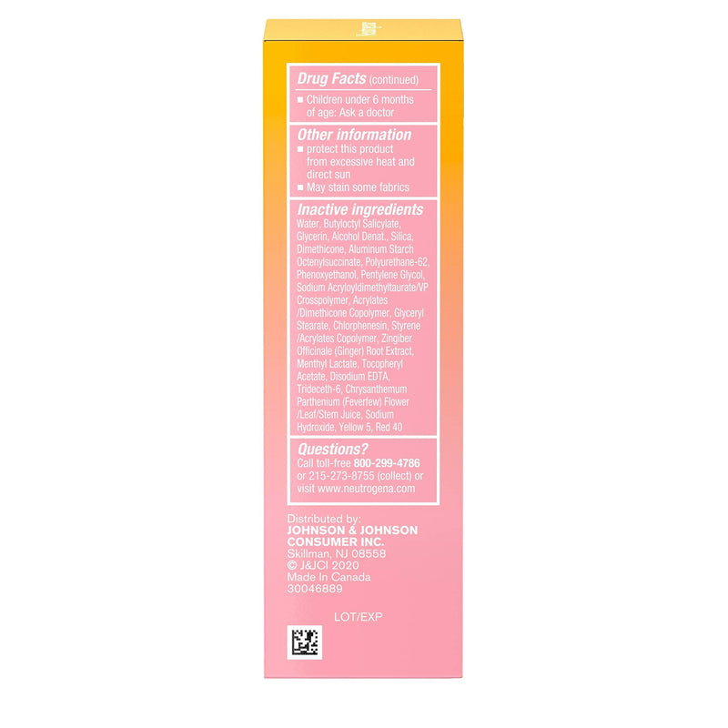 Neutrogena Invisible Daily Defense Face Serum with Broad Spectrum SPF 60+ to Help Even Skin Tone, Oil-Free, Non-Greasy, Antioxidant Complex for Environmental Aggressors, 1.7 fl. Oz Neutrogena