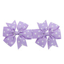 120PCS 3inch Grosgrain Ribbon Polka Dot Pinwheel Hair Bows Boutique Rainbow Bows Alligator Clips For Girls Toddlers Teens(60Colorsx2) Babymatch