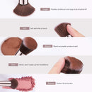 Syntus Makeup Brush Set 16 Makeup Brushes & 4 Blender Sponges & 1 Cleaning Pad Premium Synthetic Foundation Powder Kabuki Blush Concealer Eye Shadow Makeup Brush Kit, Champagne Gold Syntus