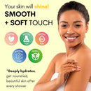 Muun Body Wash with AHA&BHA Exfoliating, 16.9 Fl Oz/500ml Prevent Ingrown Hair Even Skin Tone Underarm Bikini, Smoothe & Soften Body Wash Infinity Warehouse