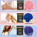 Wax Beads for Hair Removal, Waxing Beads for Sensitive Skin, 1LB Painless Wax Beans for Bikini, Eyebrow Facial for At Home Pearl Waxing Beads with 20 Spatulas for Women Men(Rose) Auperwel
