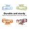 Magicsky 4PCS Hair Claw Clips, Acrylic Hair Banana Barrettes,Celluloid French Butterfly Jaw Clips,Tortoise Shell Grip Pin Teeth Clamp-Leopard print Stylish Hair Accessories for Women Girls,Long Motley Magicsky