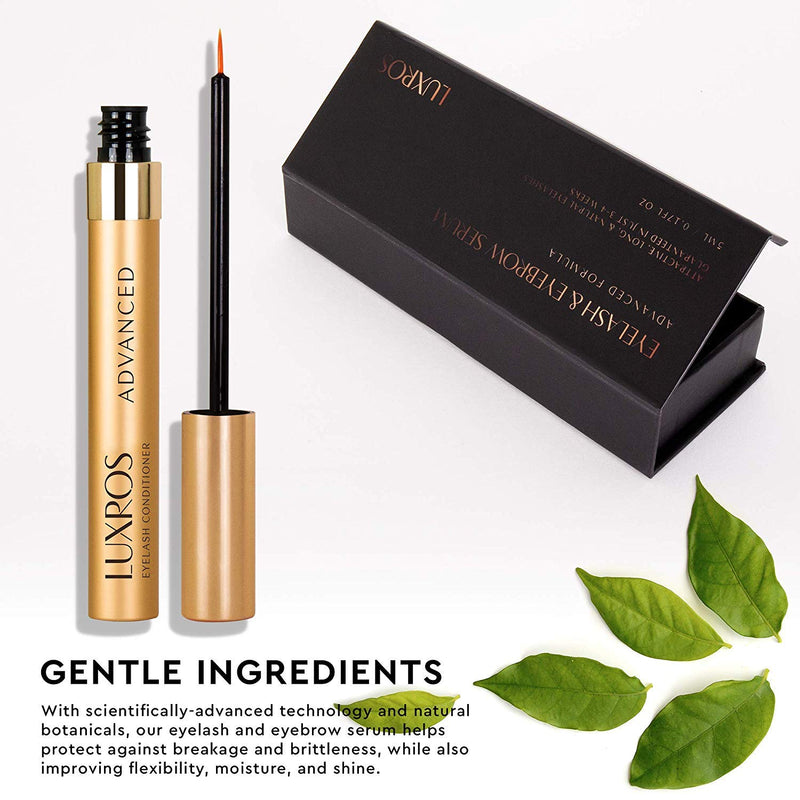 Eyelash & Eyebrow Serum - Eyelash Growth Serum to Grow Lashes - Eyelash Enhancer - Eyebrow Serum Rapid Growth - Thicker, Stronger, Healthier Lashes & Brows 5ml LUXROS