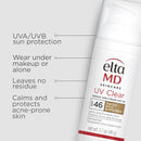 EltaMD UV Clear Tinted Face Sunscreen, SPF 46 Oil- Free with Zinc Oxide, Dermatologist Recommended, Stocking Stuffer Infinity Warehouse
