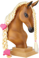 Breyer Horses Mane Beauty Horse Styling Head | SUNSET | Blonde Extra-Long Silky No Tangle Mane | 10" x 4.25" x 4.25" | Styling Book, Brush, Hair Coils, Hair Clips, Elastics | Horse Toy | Model
