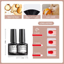TOMICCA Glitter Gel Nail Polish Set of 6 Pcs Gel Polish Glitter Multi-color Sparkle Nail Gel Polish Kit Varnish Manicure Set Soak Off UV LED Nail Gel for Lady, Girls, Starter Nail DIY at Home TOMICCA