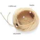 Medium Brown Hair Bun Extensions Clip in Hair Pieces Synthetic Updo Ballet Buns Chignon for Women Gril Lady SARLA Q3&8