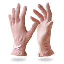 EvridWear Beauty Cotton Gloves with Touchscreen Fingers for SPA, Eczema, Dry Hands, Hand Care, Day and Night Moisturizing, 3 Sizes in Feather or Light Weight (6 pair S/M, Feather Weight Pink Color) Evridwear