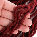 New Soft Locs crochet hair 24 inch 6 Packs Pre Looped Braids Faux locs Synthetic crochet hair Dreadlocks Hair Extensions (24 inch, Burgundy) conrora