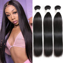 Straight Bundles 9A 100% Unprocessed Straight Human Hair 3 Bundles (20 22 24 Inch) Brazilian Virgin Hair Weave Human Hair Extension Fashow