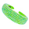 SP SOPHIA COLLECTION Women's Sparkling Crystal Padded Rhinestone Wide Bejeweled Hair Headband Party Hairband Hair Accessories in Lime SP Sophia Collection Store