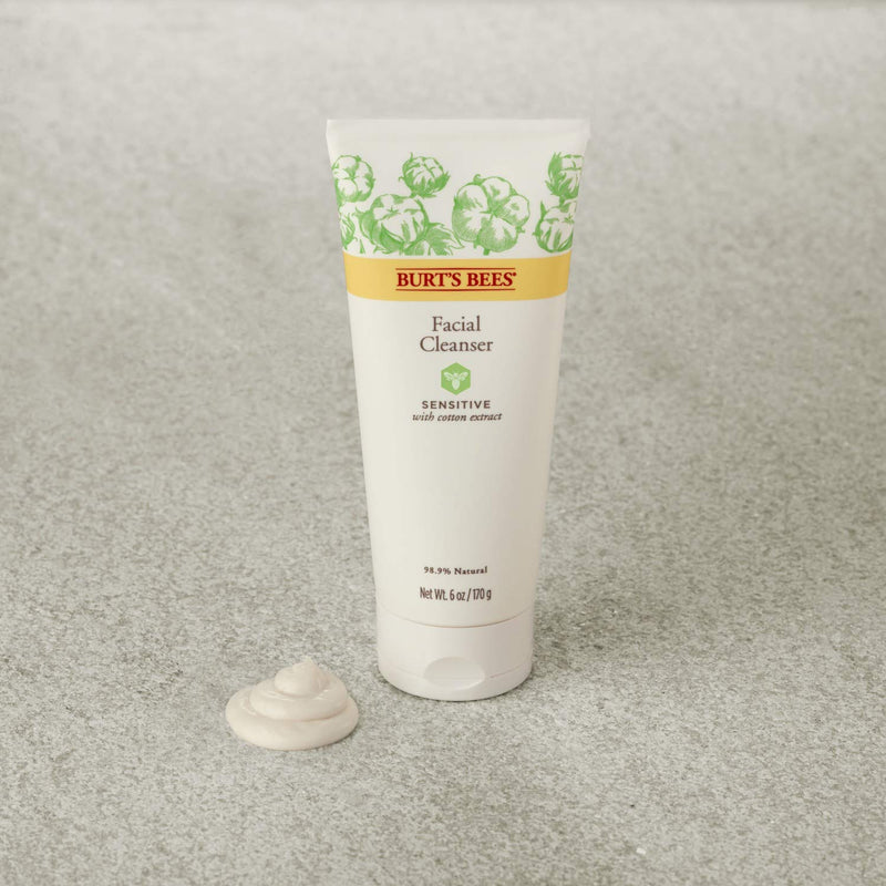 Burt's Bees Face Cleanser, Facial Wash for Sensitive Skin, Natural Skin Care, 6 Ounce (Packaging May Vary) Burt's Bees