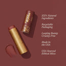 Poppy & Pout All Natural Lip Tint, Cardboard Tube, Hand-Filled, Beeswax, Vitamin E, Coconut Oil, Cruelty Free, All-Natural Shades (Roxie) Infinity Warehouse