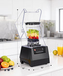 SYBO HS-210E Professional-Grade Commercial Blender With Quiet Shield, Heavy-Duty 2HP High-Speed, 48oz BPA-Free Jar, Easy Cleaning & Dishwasher-Safe, for Juice, Ice Shakes, Smoothies, Metallic Infinity Warehouse