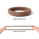 SYGY 100PCS Hair Ties for Women, Elastic Cotton Thick Seamless Hair Bands, No crease No damage for Thick Hair, Simple Ponytail Holders/Headband Scrunchies/Hair Accessories, 5 Colors SYGY