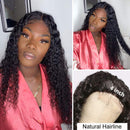 4x4 Lace Closure Wigs Brazilian Water Wave Human Hair Wigs with Baby Hair 180% Density Black Wigs for Women Natural Color(22 Inch, Water wave wig) Foreverlove