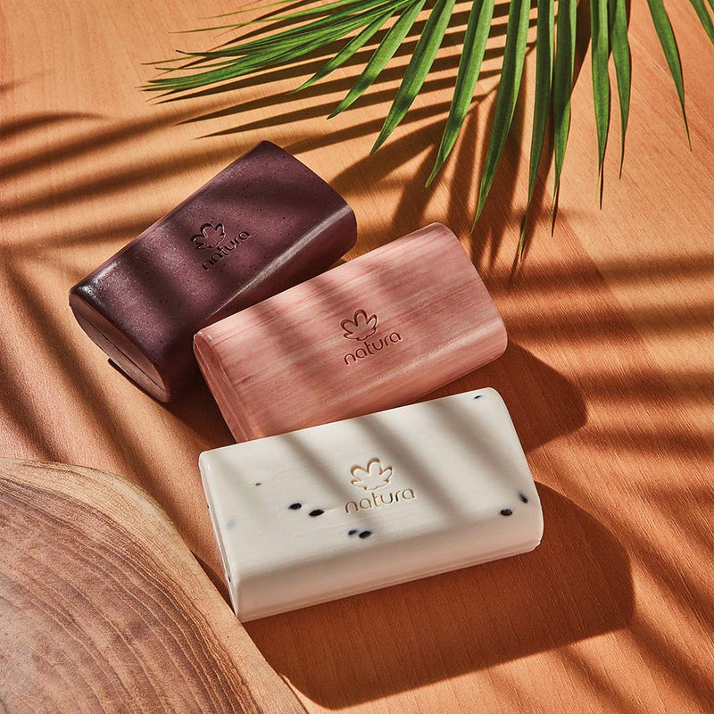 natura Ekos Açaí Revitalizing Creamy Exfoliating Soap Bar 150g - 97% Natural - 100% Pure Plant Based Oils - Vegan Skin Care - Brazilian Beauty Secrets Infinity Warehouse