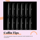 Beetles Extra Long Stiletto Nail Tips, 120Pcs Acrylic Sharp Fake Nail Tools Kit Clear Nail Artificial Press on False Nail for DIY Nail Salon Manicure, 12 Size beetles Gel Polish Store