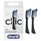 Oral-B Clic Toothbrush Replacement Brush Heads, Black, 2 Count Oral-B