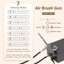 Colima 2025 Upgrade 55psi Airbrush Kit - Double Action Airbrush & Mini Compressor with Accessories - for Painting, Makeup, Models, Nail Art - Beginners & Professionals Infinity Warehouse