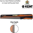 Kent R18T Handmade All Fine Tooth Pocket Comb for Men, Hair Comb Straightener for Everyday Grooming Styling Hair, Mustache and Beard, Use Dry or with Balms, Saw Cut and Hand Polished, Made in England KENT