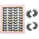 DYSILK 20 Pairs 6D Mink Eyelashes Faux Fluffy Wispy Dramatic False Eyelashes Natural Look Volume Soft Fake Eyelashes Long Handmade Reusable Lashes 2 Styles Mixed No Glue DYSILK Store