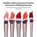 BS-MALL(TM) Makeup Brushes Premium 14 Pcs Synthetic Foundation Powder Concealers Eye Shadows Silver Black Makeup Brush Sets (Ypurple) BS-MALL Store