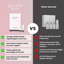 Glov Beauty Micro Infusion System for Face & Lips – 0.25mm 24k Gold Cosmetic Facial Stamp with Hyaluronic Acid, Collagen Peptides & Licorice Root Serum Ampoules (4x Infusion Application, 12x Serums) Infinity Warehouse