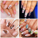 BFY Butterfly Nail Art Decals Sticker Nail Butterfly Flower Design Stickers Holographic Butterfly Nail Art Manicure Transfer Tips Nail Art DIY Nail Art (12 Pcs) BFY