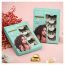 SY SHUYING 25mm Lashes 3D Faux Mink Lashes Fluffy Dramatic False Eyelashes 6D Wispy Long Handmade Fake Lashes Cruelty-Free & Reusable Thick Full Strip Eye Lashes Pack 4Pairs SY SHUYING