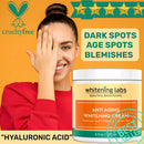 Anti Aging Radiance Dark Spot Remover Body Hands Cream. Dark Spot Corrector Men Women Face 4 OZ WhiteningLabs