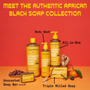 Alaffia Authentic African Black Soap All-in-One, Multi-purpose Face & Body Wash, Shampoo & Shaving Soap, Suitable for All Skin Types, Fair Trade Shea Butter, Wild Lavender, 16 Fl Oz Alaffia