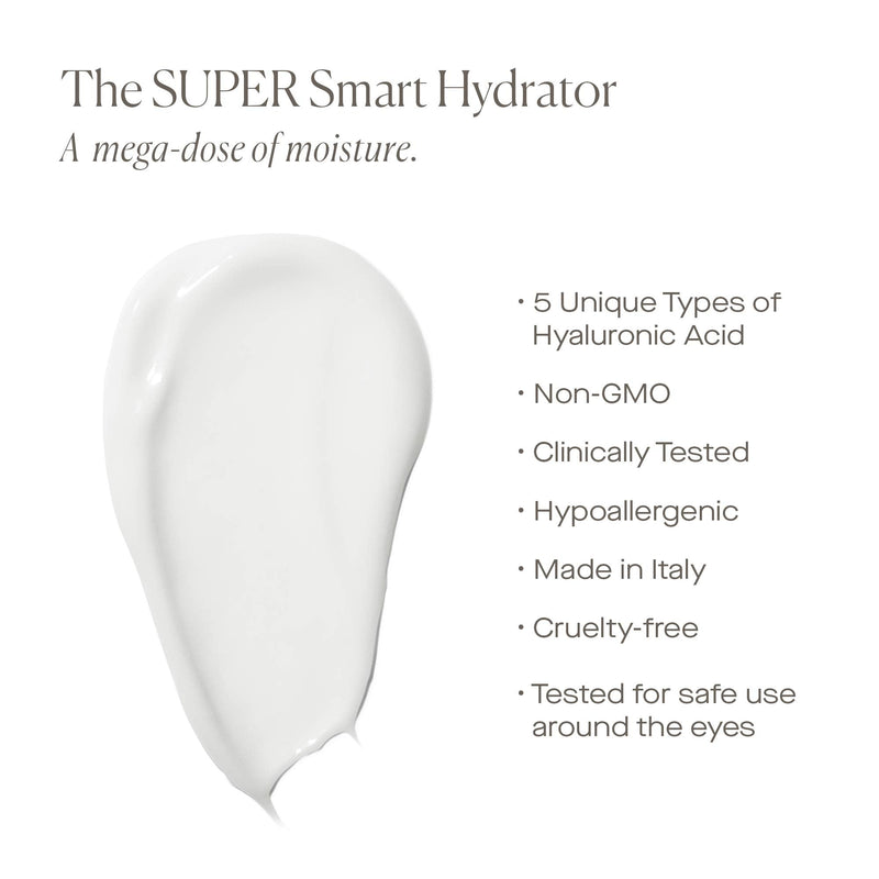 U Beauty SUPER Hydrator | 5x Hyaluronic Acid Cream with Vitamin E, Argan Oil, Peptides, Shea Butter, Moisturizer for Daily Anti Aging - 0.5 fl oz U Beauty
