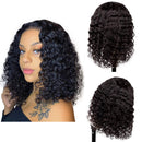 Bob Deep Wave Lace Front Wigs Human Hair Wigs for Black Women Pre Plucked with Baby Hair Glueless Brazilian Virgin Natural Hairline 14 inch Short Bob 4x4 Lace Closure Wig Caitlyn Hair