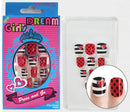 Vivace 4Pack 48Tips Mixed Junior Preglued Sticker Art Nails,2 Dream Fake Nail, 2 Color Changing Nail (Mixed Nail 1) Vivace