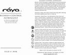 RAYA Blemish Control Astringent (705), Facial Toner for Very Oily and Break-Out Skin, with Vitamin B Complex to Balance pH and Helps Regulate Oil Production, Cruelty & Paraben Free - 8 fl oz Infinity Warehouse